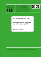 The KBS Annual Report 1980. Including summaries of technical reports issued during 1980
