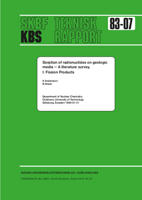Sorption of radionuclides on geologic media - a literature survey. 1: Fission products