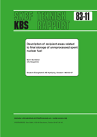 Description of recipient areas related to final storage of unreprocessed spent nuclear fuel