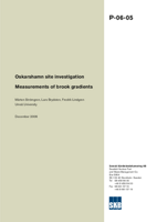 Measurements of brook gradients. Oskarshamn site investigation