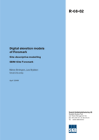Digital elevation models of Forsmark. Site descriptive modelling SDM-Site Forsmark