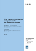 River and river-related drainage area parameters for site investigation program