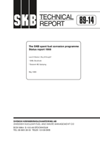 The SKB spent fuel corrosion programme. Status report 1988