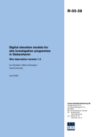 Digital elevation models for site investigation programme in Oskarshamn. Site description version 1.2